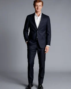 Suit Jackets|Blazers<Charles Tyrwhitt Stripe Suit Jacket - Ink Blue
