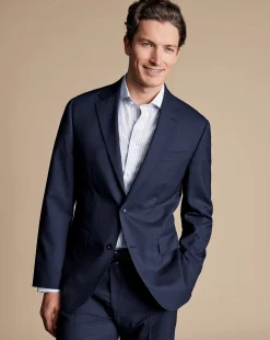 Suit Jackets|Blazers<Charles Tyrwhitt Stripe Suit Jacket - Navy