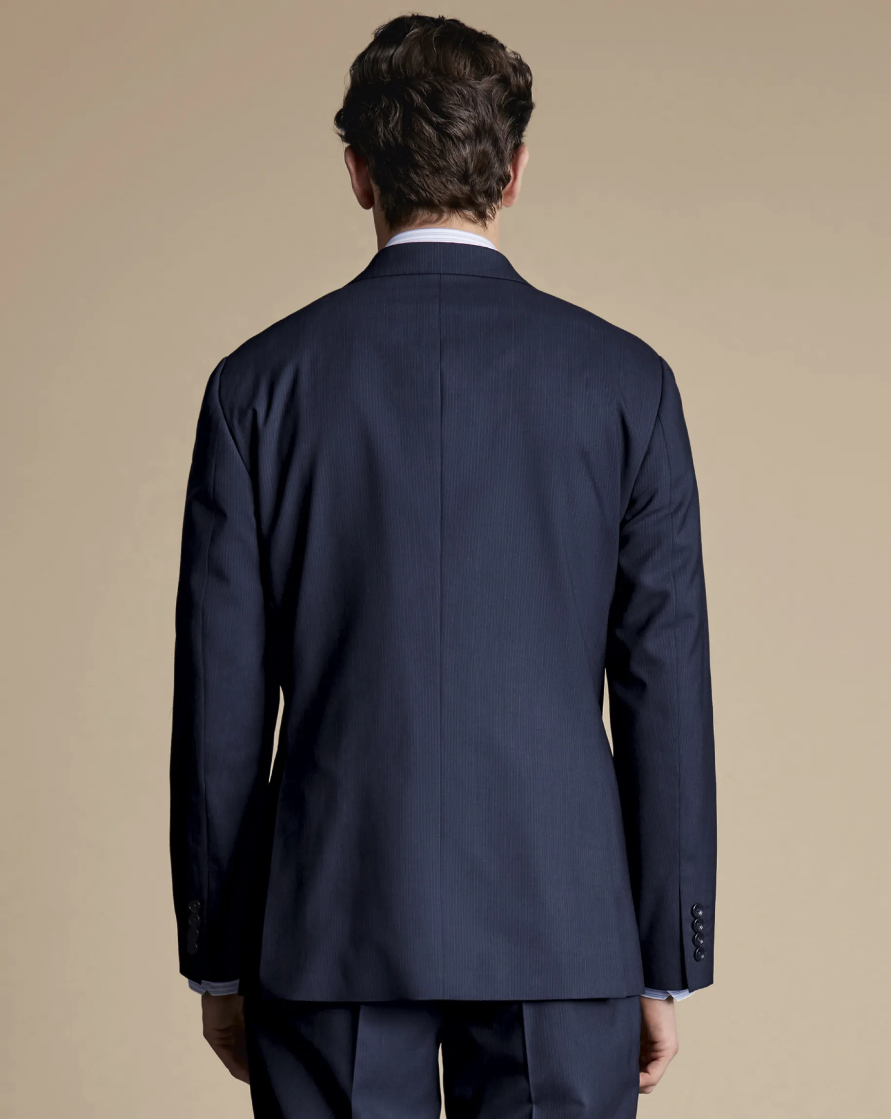 Suit Jackets|Blazers<Charles Tyrwhitt Stripe Suit Jacket - Navy