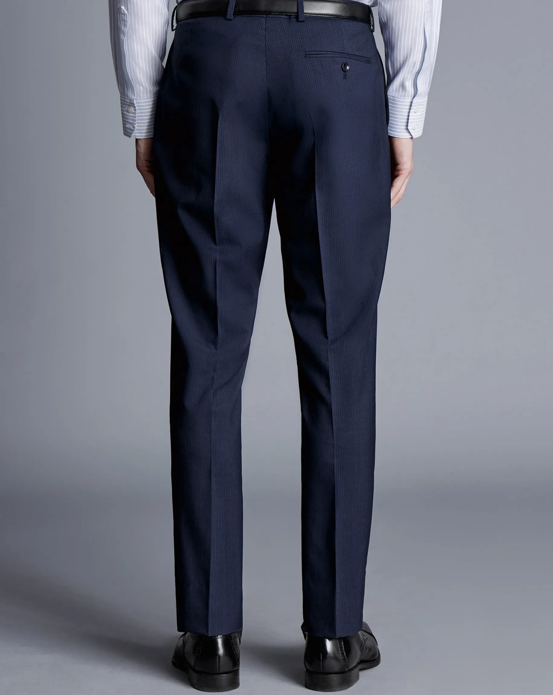 Suit Pants|Pants & Shorts<Charles Tyrwhitt Stripe Suit Pants - Navy
