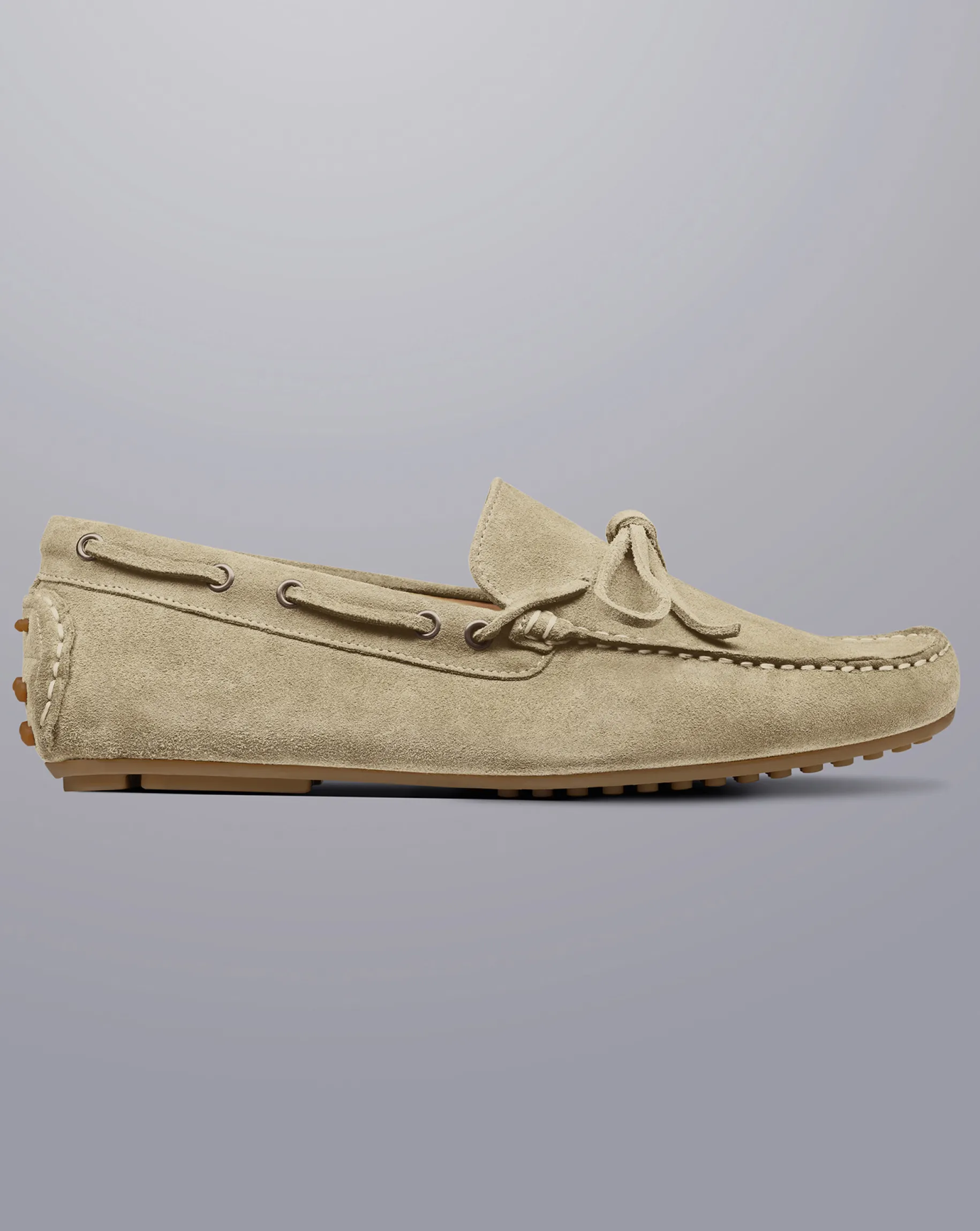 Shoes<Charles Tyrwhitt Suede Driving Loafers - Stone