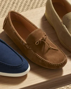Loafers|Brown Shoes<Charles Tyrwhitt Suede Driving Loafers - Brown Tobacco