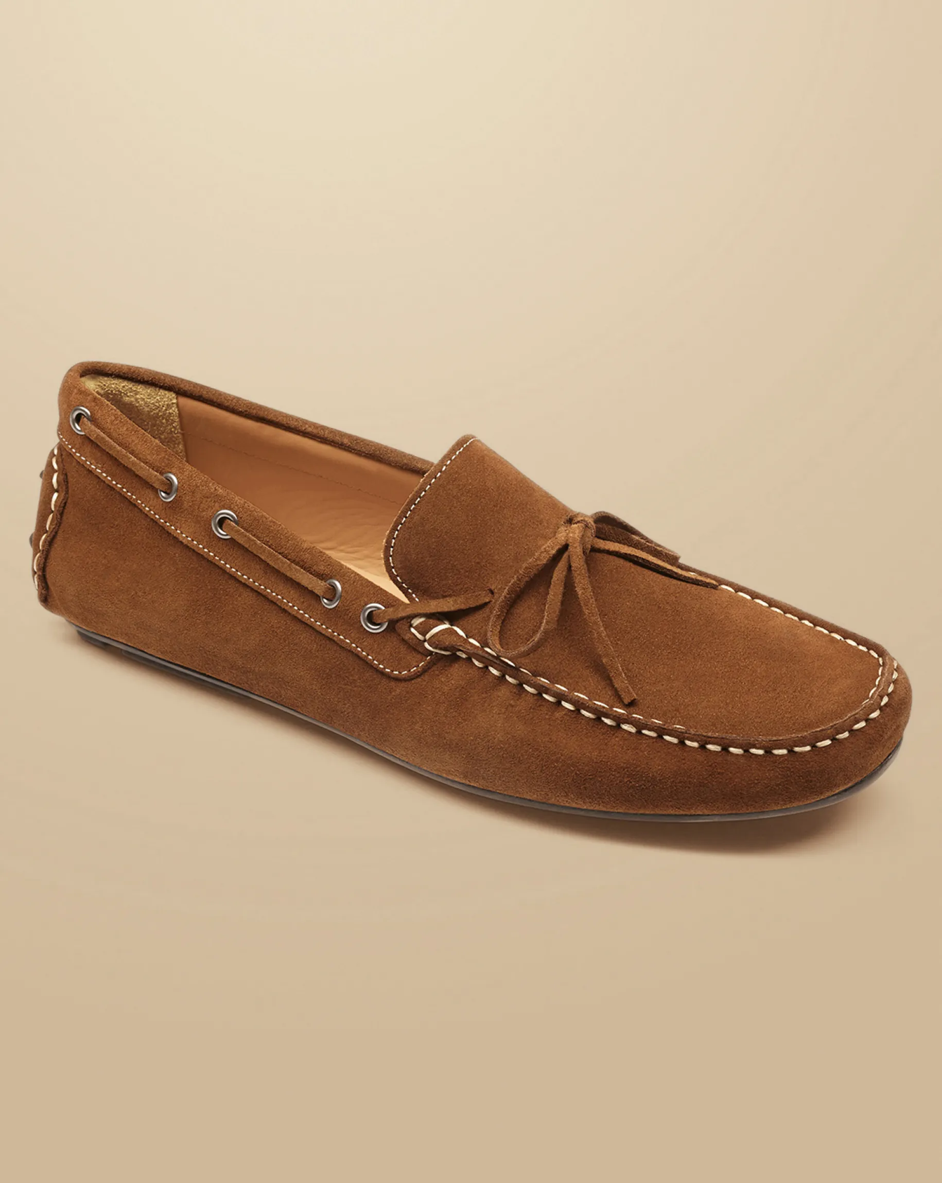 Loafers|Brown Shoes<Charles Tyrwhitt Suede Driving Loafers - Brown Tobacco