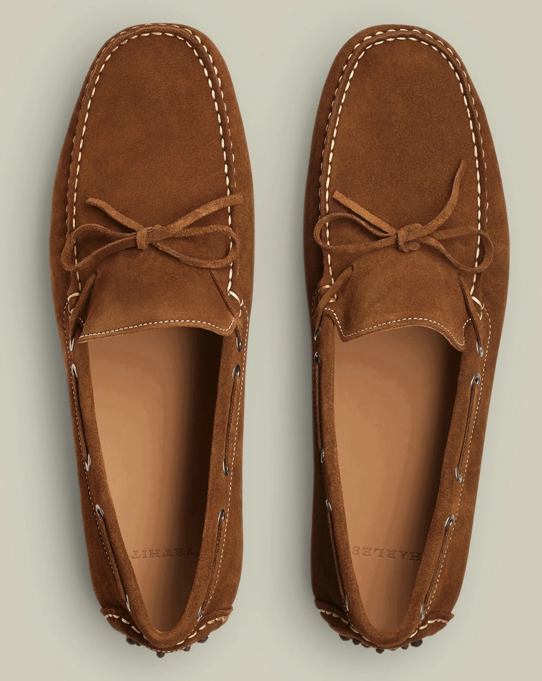 Loafers|Brown Shoes<Charles Tyrwhitt Suede Driving Loafers - Brown Tobacco