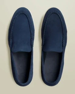 Loafers|Blue Shoes<Charles Tyrwhitt Suede Slip-On Loafer - French Blue