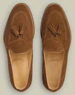 Loafers|Races<Charles Tyrwhitt Suede Tassel Loafers - Chestnut Brown