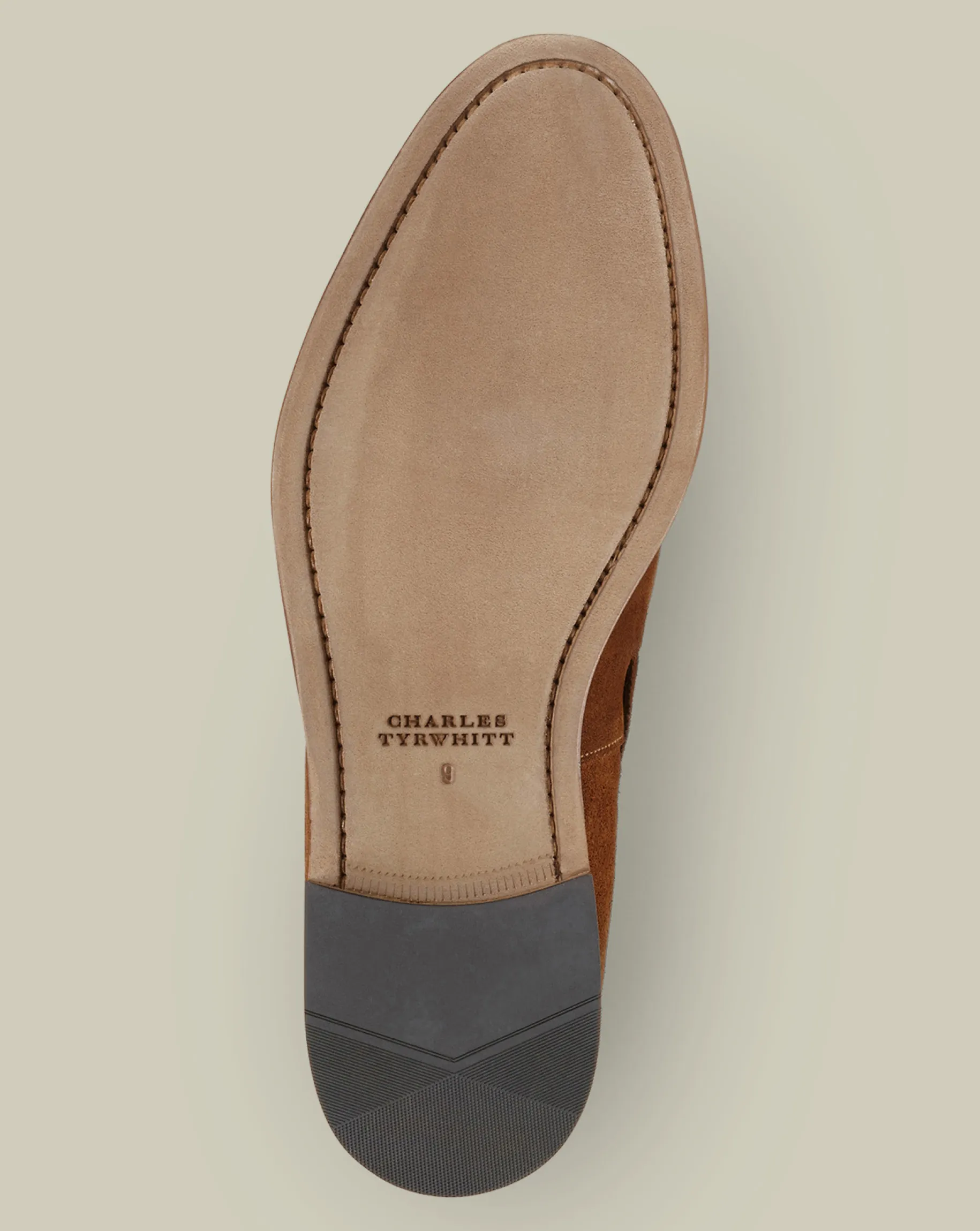 Loafers|Races<Charles Tyrwhitt Suede Tassel Loafers - Chestnut Brown