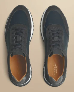 Sneakers<Charles Tyrwhitt Suede Textile Sneakers - Grey