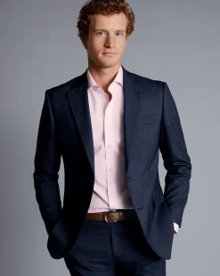 Suit Jackets|Blazers<Charles Tyrwhitt Texture Suit Jacket - Denim Blue