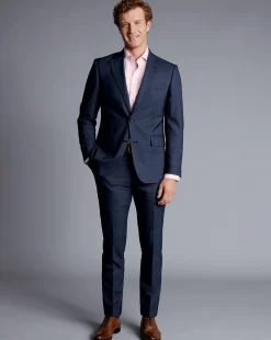 Suit Jackets|Blazers<Charles Tyrwhitt Texture Suit Jacket - Denim Blue