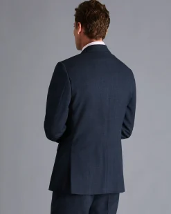Suit Jackets|Blazers<Charles Tyrwhitt Textured Business Suit Jacket - Denim Blue