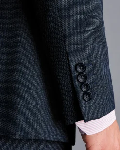 Suit Jackets|Blazers<Charles Tyrwhitt Textured Business Suit Jacket - Denim Blue