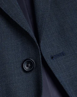 Suit Jackets|Blazers<Charles Tyrwhitt Textured Business Suit Jacket - Denim Blue
