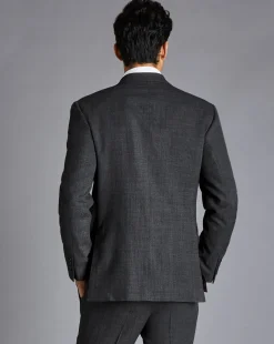 Suit Jackets|Blazers<Charles Tyrwhitt Textured Business Suit Jacket - Dark Grey