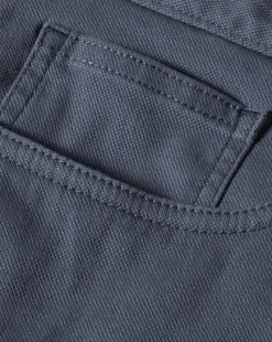 Pants & Shorts<Charles Tyrwhitt Textured Washed 5-Pocket Pants - Denim Blue