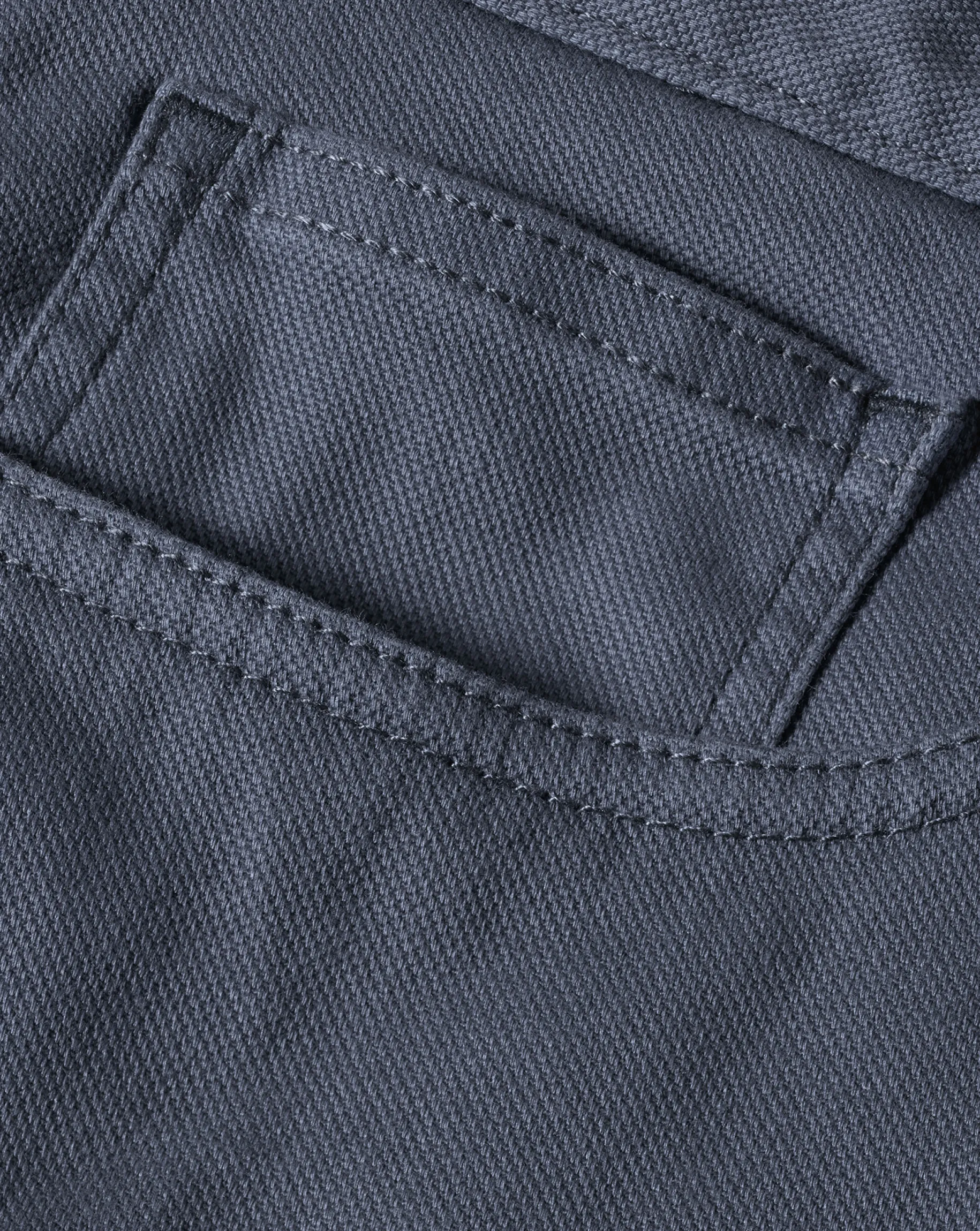 Pants & Shorts<Charles Tyrwhitt Textured Washed 5-Pocket Pants - Denim Blue