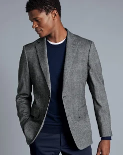Coats & Jackets|Blazers<Charles Tyrwhitt Textured Wool Jacket - Grey