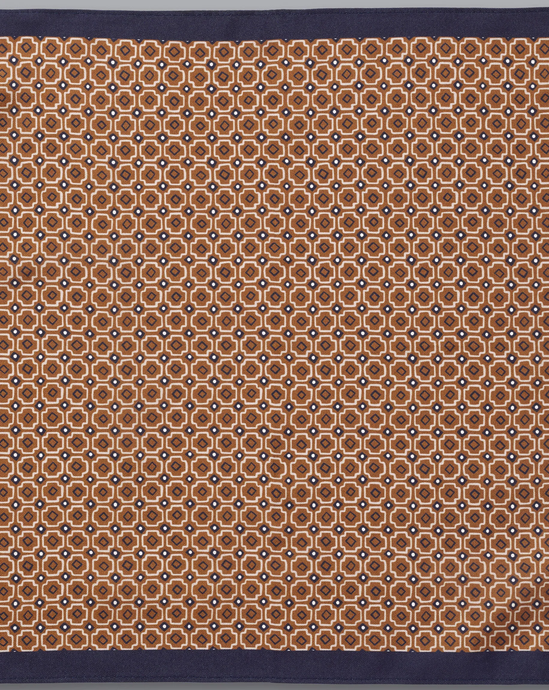 Pocket Squares<Charles Tyrwhitt Tile Print Silk Pocket Square - Camel