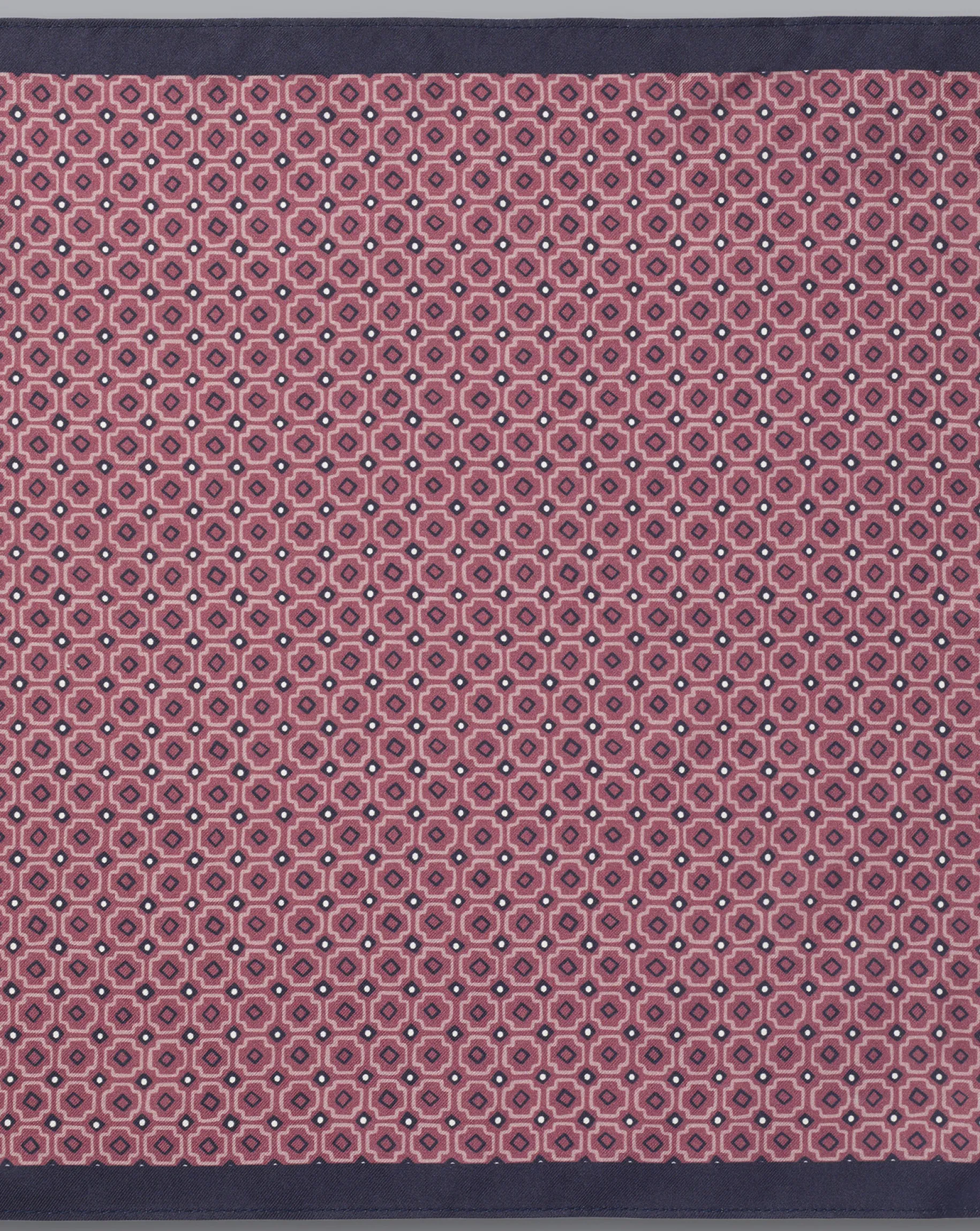 Accessories<Charles Tyrwhitt Tile Print Silk Pocket Square - Claret Pink