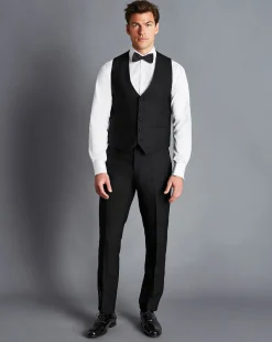 Seasonal Looks|Suit Pants<Charles Tyrwhitt Tuxedo Pants - Black