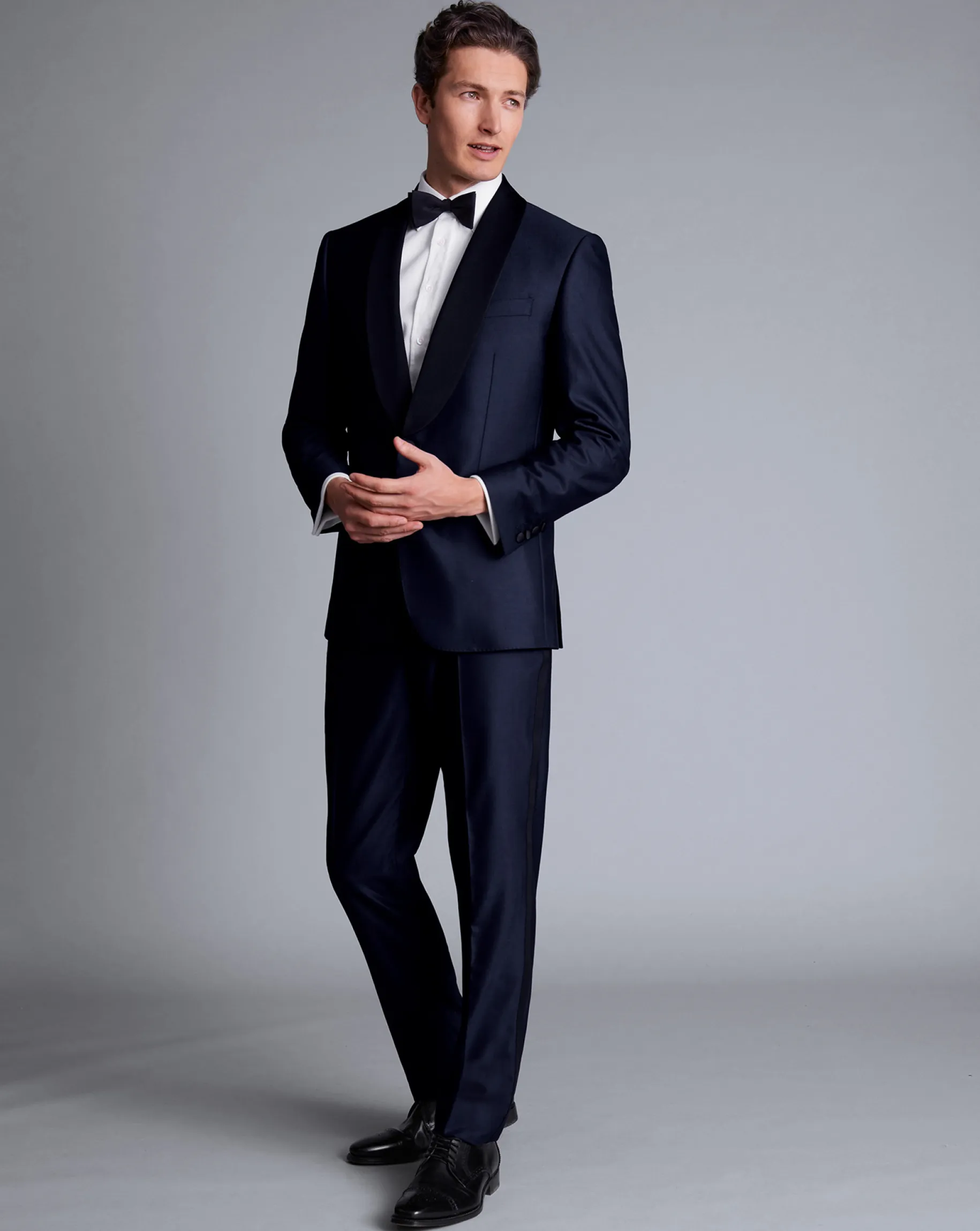 Suit Pants<Charles Tyrwhitt Tuxedo Pants - Dark Navy