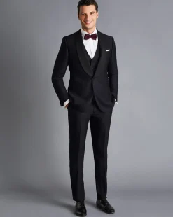 Suit Pants|Pants & Shorts<Charles Tyrwhitt Tuxedo Pants - Midnight