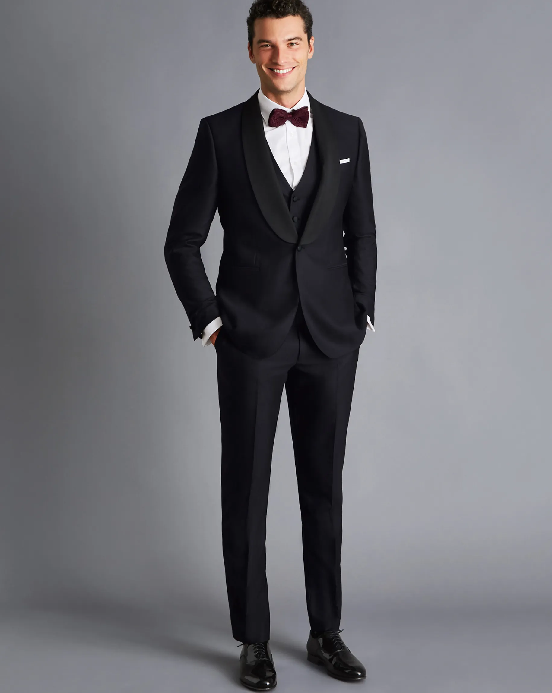 Suit Pants|Pants & Shorts<Charles Tyrwhitt Tuxedo Pants - Midnight