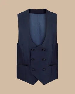 Vests<Charles Tyrwhitt Tuxedo Vest - Dark Navy