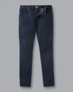 Seasonal Looks|Pants & Shorts<Charles Tyrwhitt Twill 5 Pocket Jeans - Dark Navy