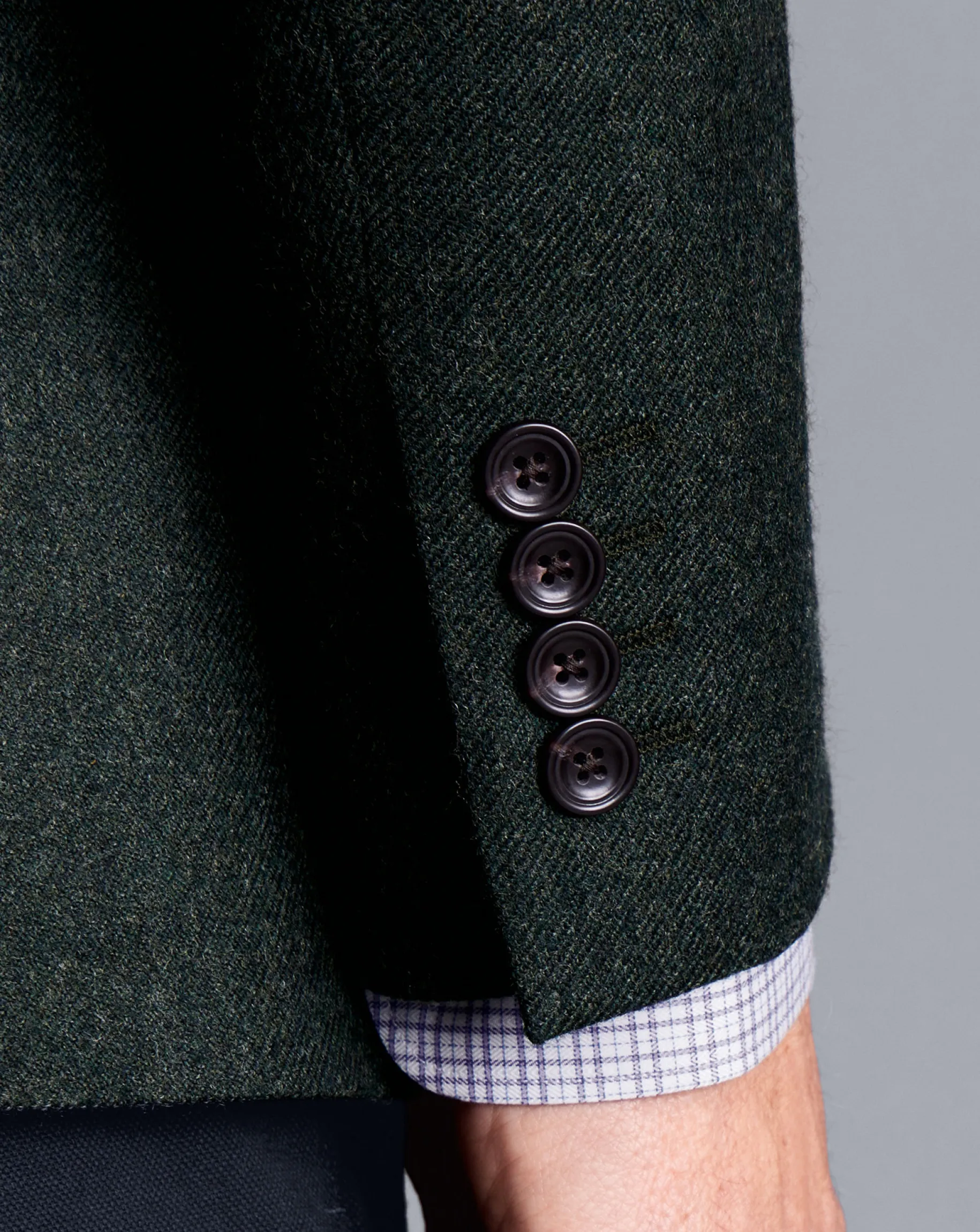 Coats & Jackets|Blazers<Charles Tyrwhitt Twill Wool Jacket - Forest Green