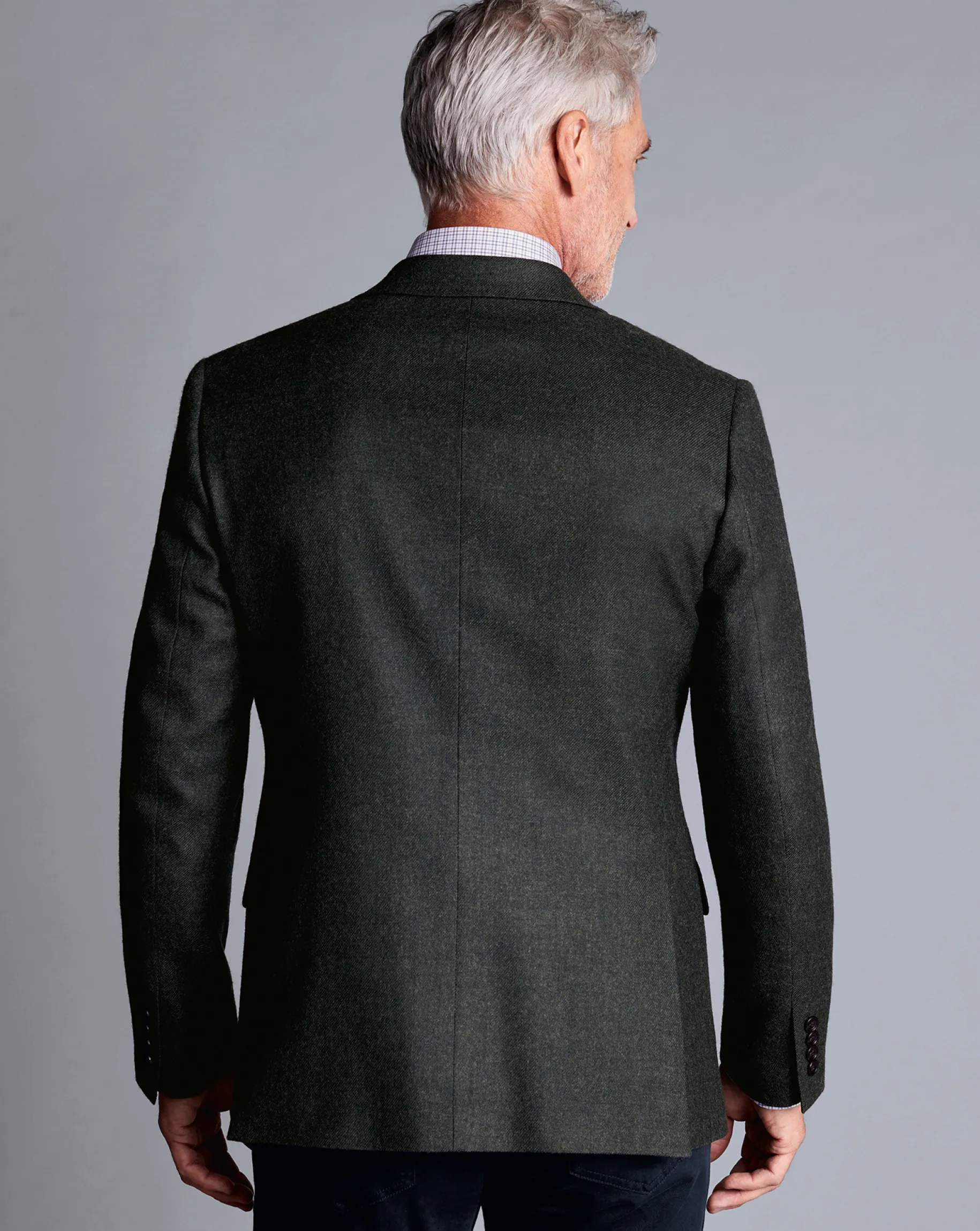Coats & Jackets|Blazers<Charles Tyrwhitt Twill Wool Jacket - Forest Green