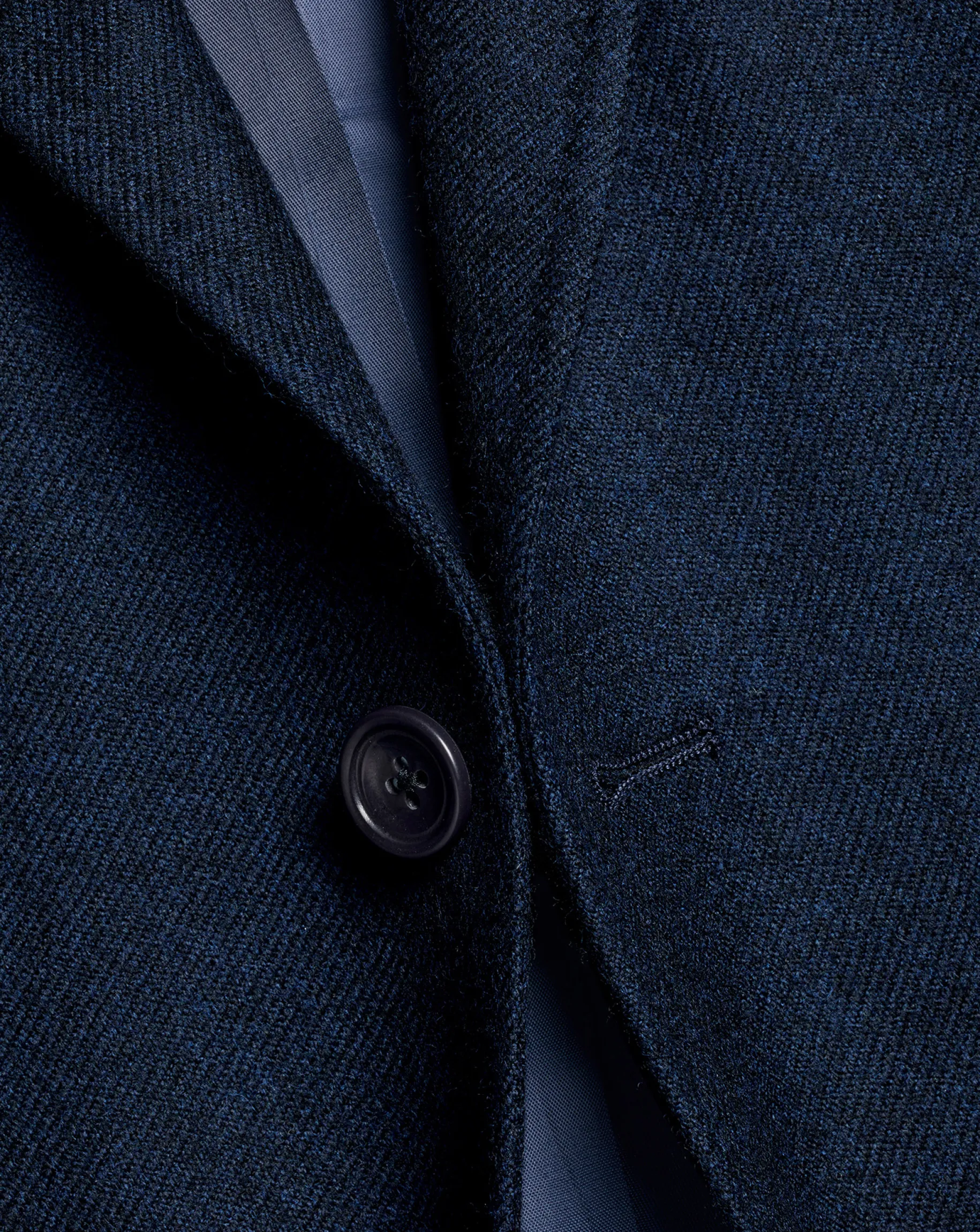 Blazers|Navy<Charles Tyrwhitt Twill Wool Jacket - Navy