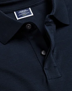Performance polos|Blue Shirts<Charles Tyrwhitt Tyrwhitt Cool Polo - Dark Navy