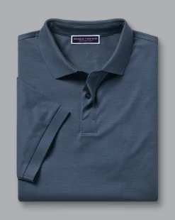 Shirt Sale|Polos<Charles Tyrwhitt Tyrwhitt Cool Polo - Heather Blue