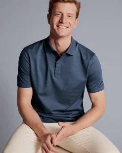 Shirt Sale|Polos<Charles Tyrwhitt Tyrwhitt Cool Polo - Heather Blue