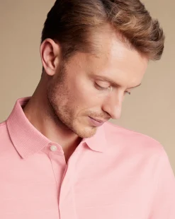 Pink Shirts|Performance polos<Charles Tyrwhitt Tyrwhitt Cool Polo - Pink