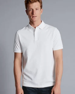 White Shirts|Golf polos<Charles Tyrwhitt Tyrwhitt Cool Polo - White