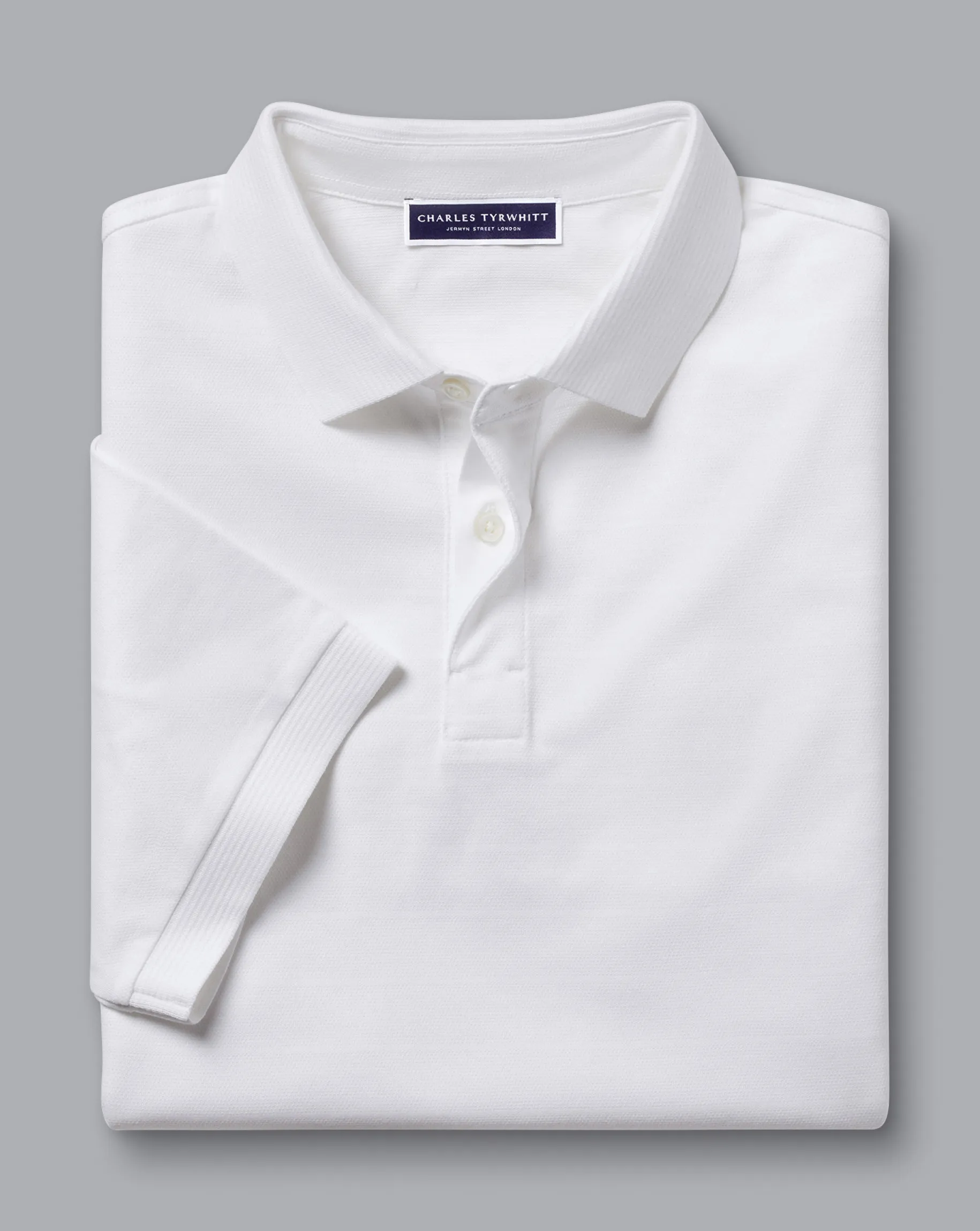 White Shirts|Golf polos<Charles Tyrwhitt Tyrwhitt Cool Polo - White