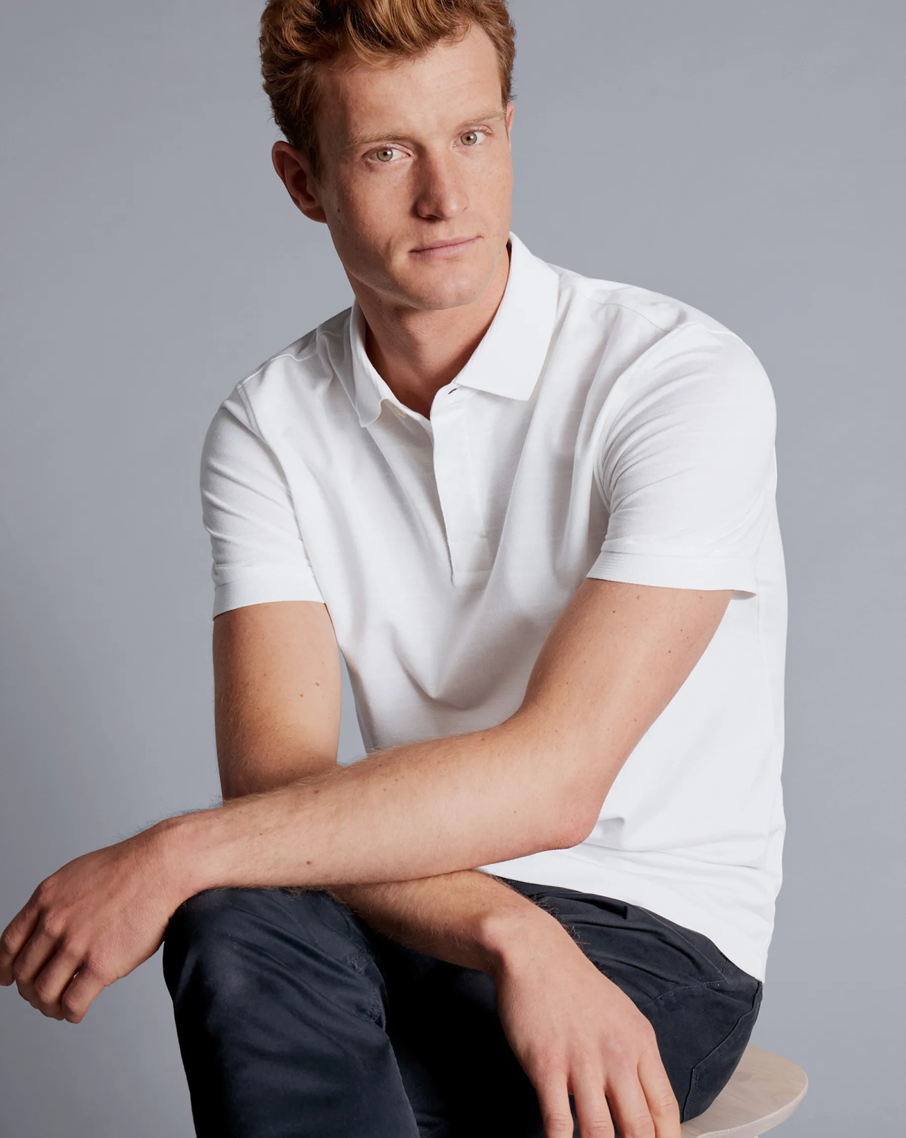 White Shirts|Golf polos<Charles Tyrwhitt Tyrwhitt Cool Polo - White