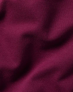 Pink Shirts|Short Sleeve polos<Charles Tyrwhitt Tyrwhitt Pique Polo - Dark Pink