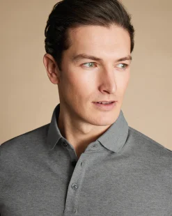 Golf polos|Grey<Charles Tyrwhitt Tyrwhitt Pique Polo - Grey