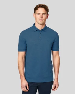 Blue Shirts|Golf polos<Charles Tyrwhitt Tyrwhitt Pique Polo - Marl Indigo
