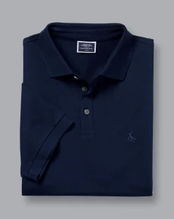 Blue Shirts|Golf polos<Charles Tyrwhitt Tyrwhitt Pique Polo - Navy