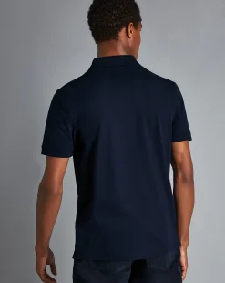 Blue Shirts|Golf polos<Charles Tyrwhitt Tyrwhitt Pique Polo - Navy
