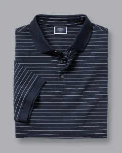 Blue Shirts|Blue<Charles Tyrwhitt Tyrwhitt Pique Polo - Navy & White Navy and White