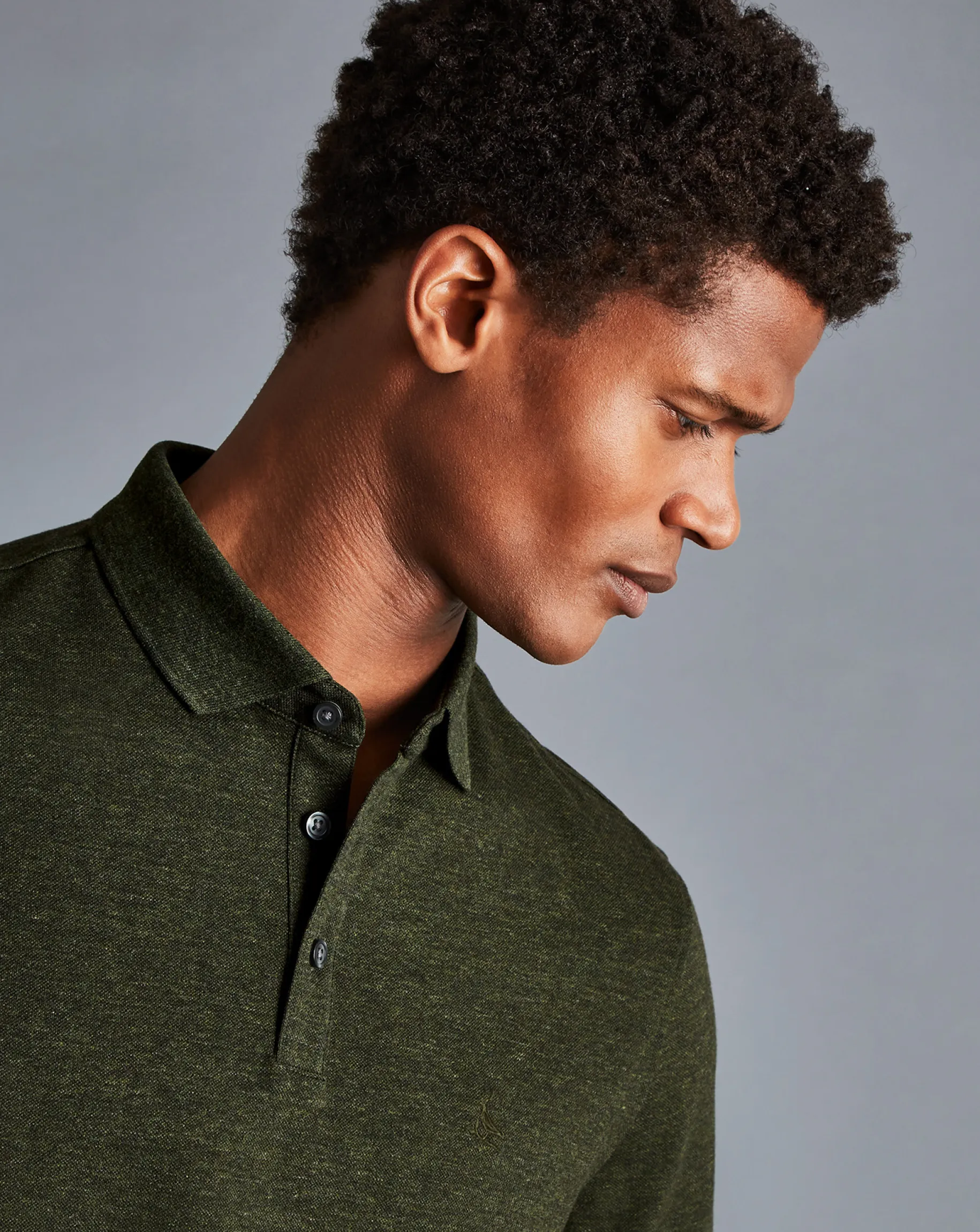 Shirt Sale|Polos<Charles Tyrwhitt Tyrwhitt Pique Polo - Olive Melange