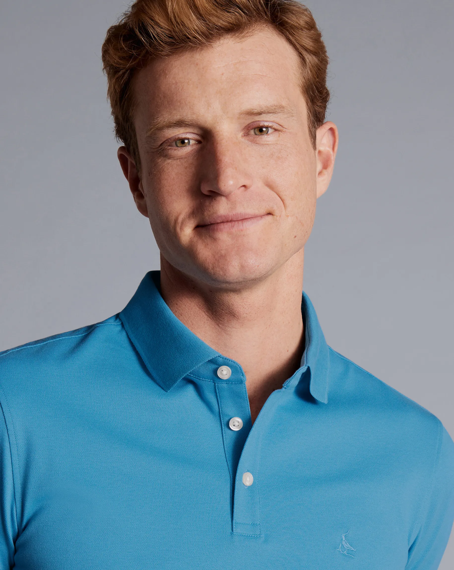 Blue Shirts|Blue<Charles Tyrwhitt Tyrwhitt Pique Polo - Turquoise