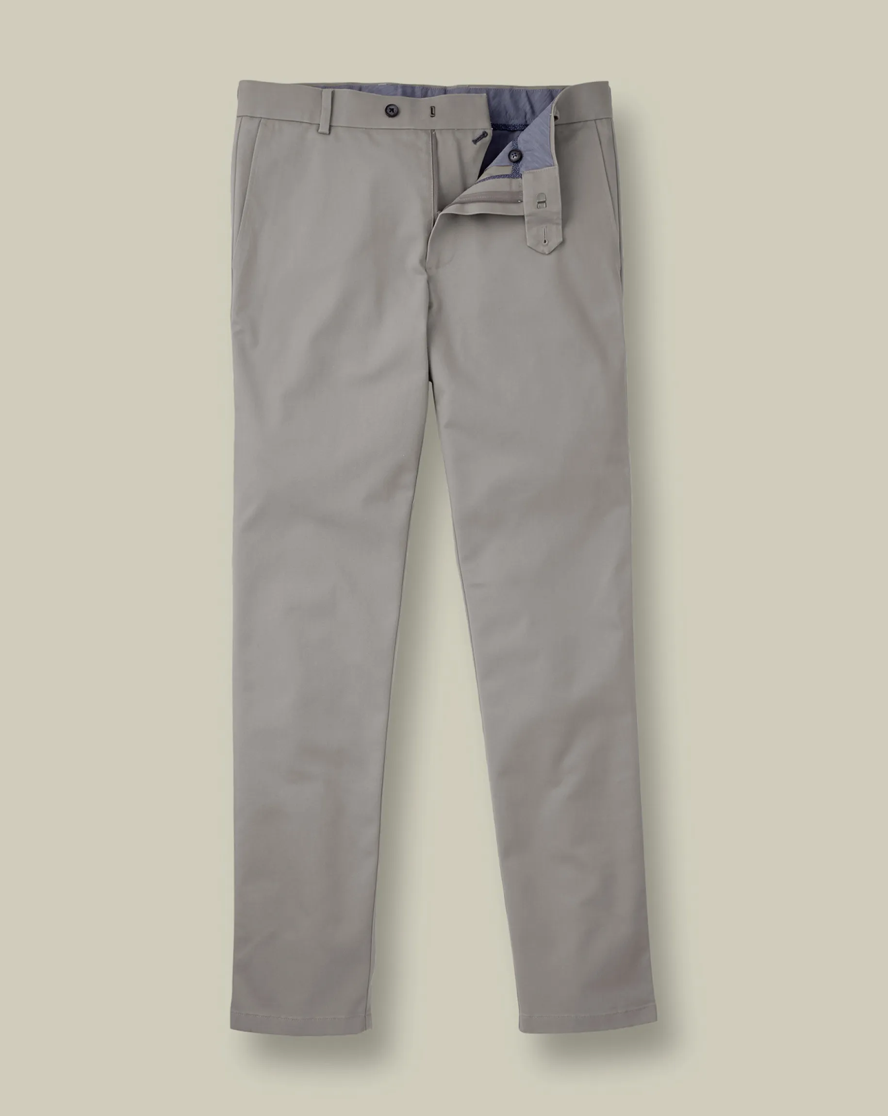 Golf Collection|Chinos<Charles Tyrwhitt Ultimate Non-Iron Chinos - Light Grey