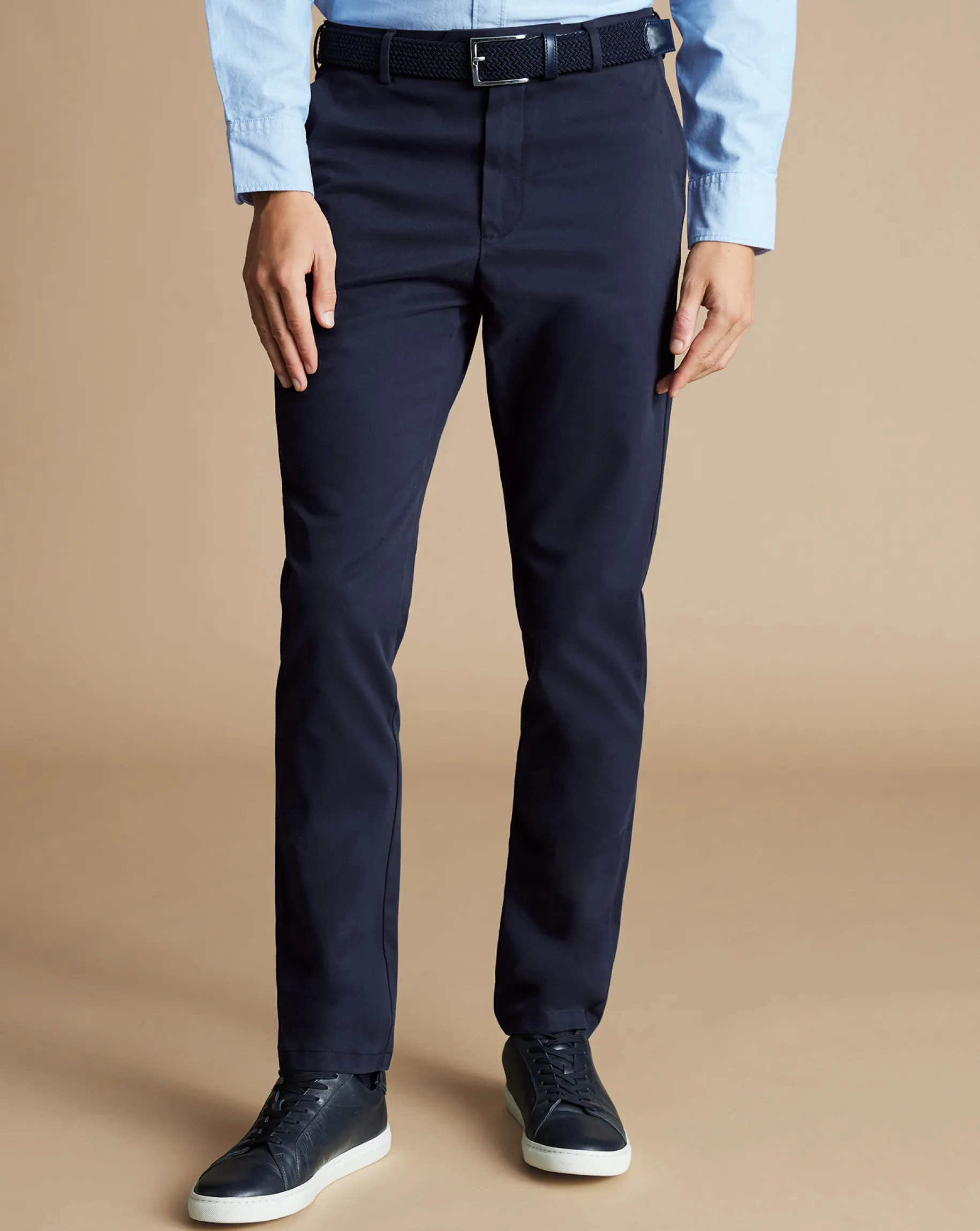Chinos|Blue Pants<Charles Tyrwhitt Ultimate Non-Iron Chinos - French Navy French Blue