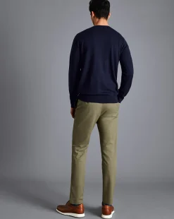 Golf Collection|Chinos<Charles Tyrwhitt Ultimate Non-Iron Chinos - Green Olive